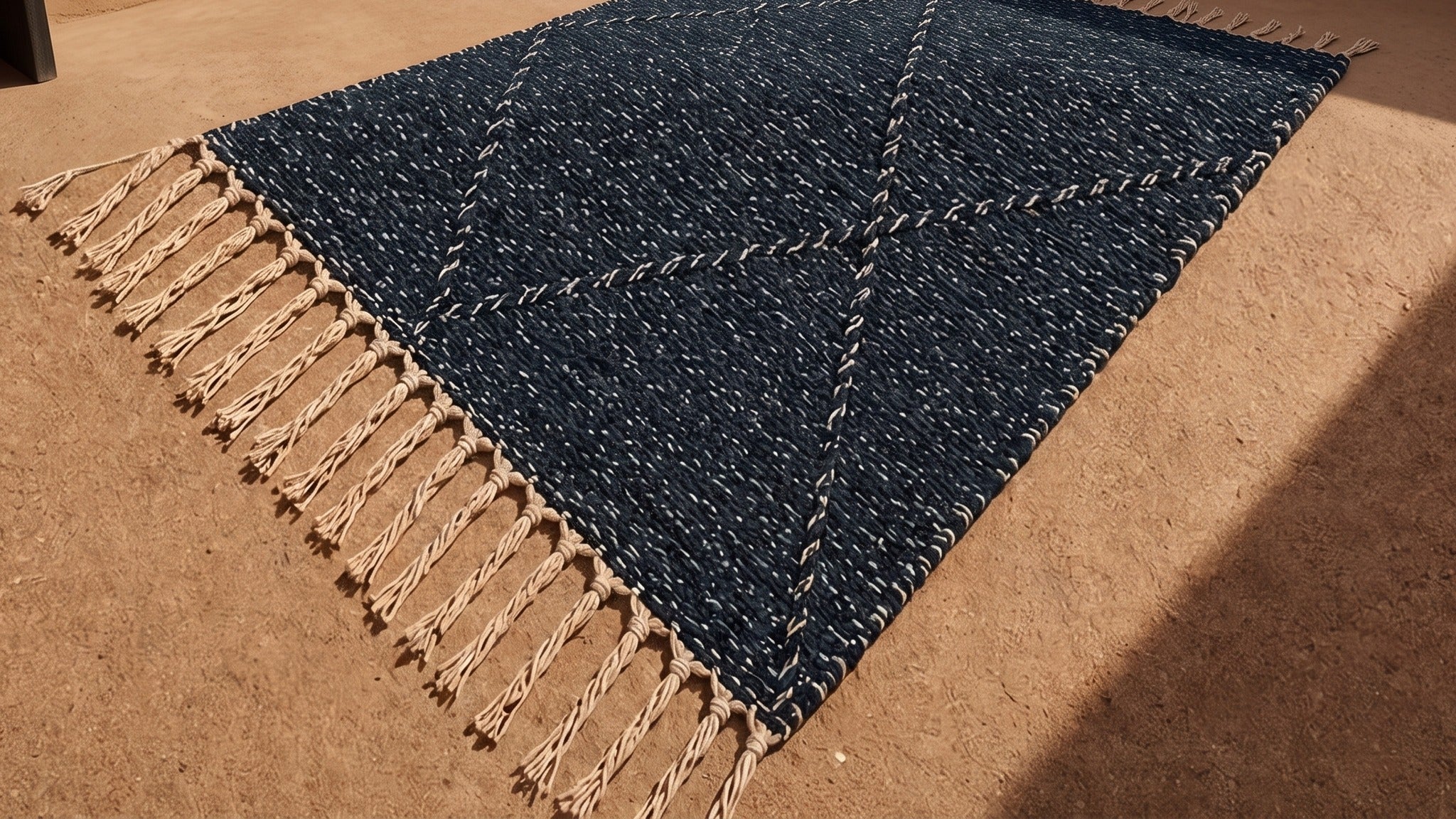 Tapis Zanafi ANZAR de Maison Amane mis en situation dans un intérieur