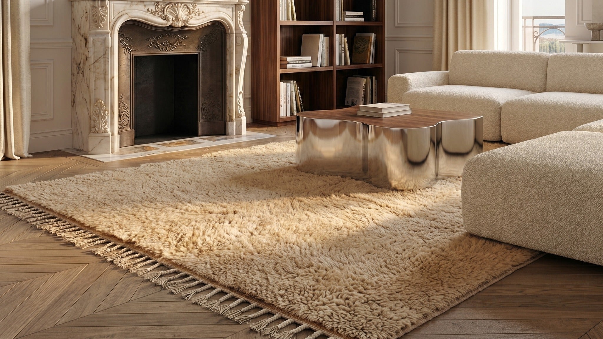 Tapis M'rirt SERYAL de Maison Amane mis en situation dans un intérieur