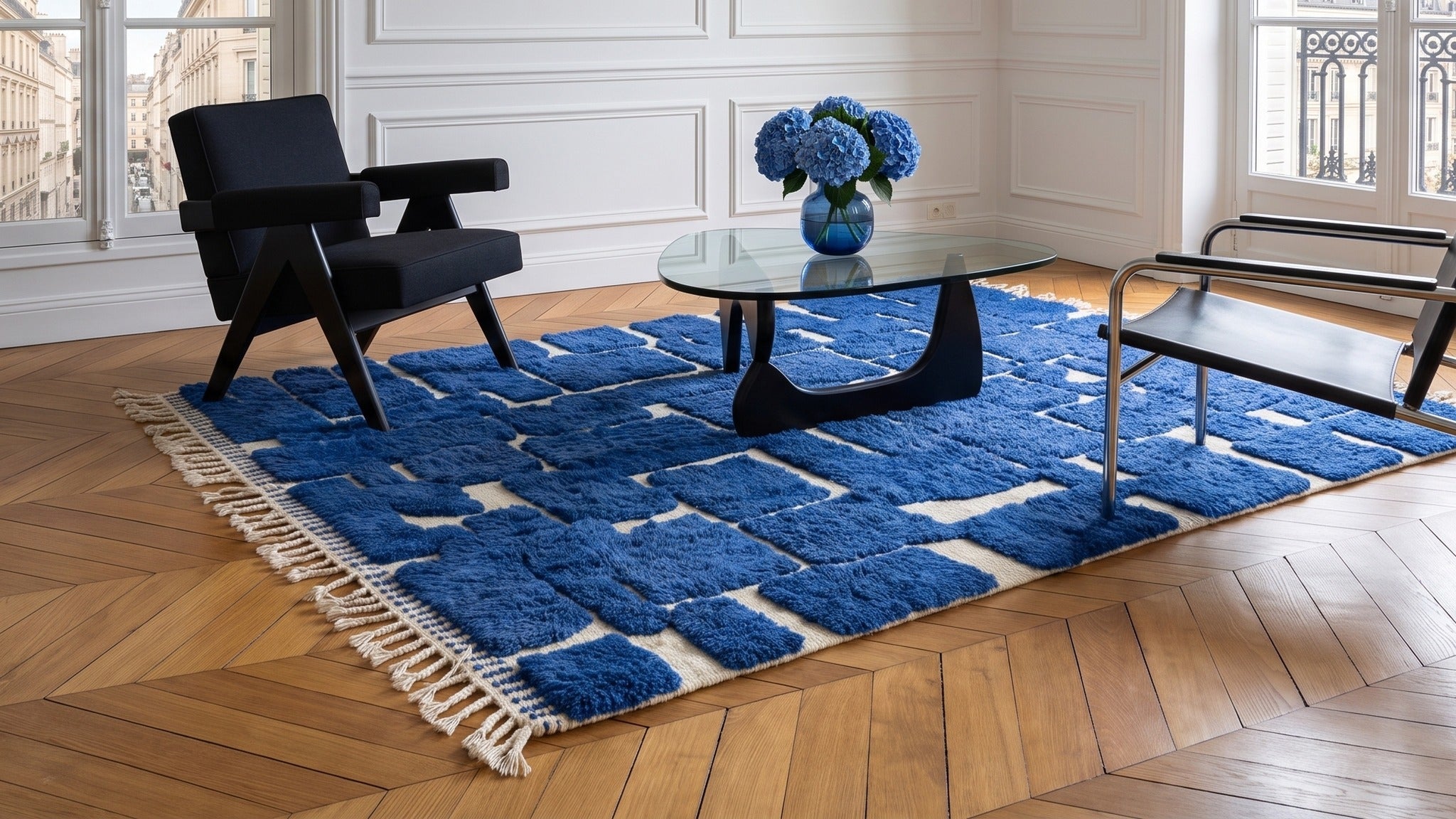 Tapis M'rirt NEHZIR de Maison Amane mis en situation dans un intérieur