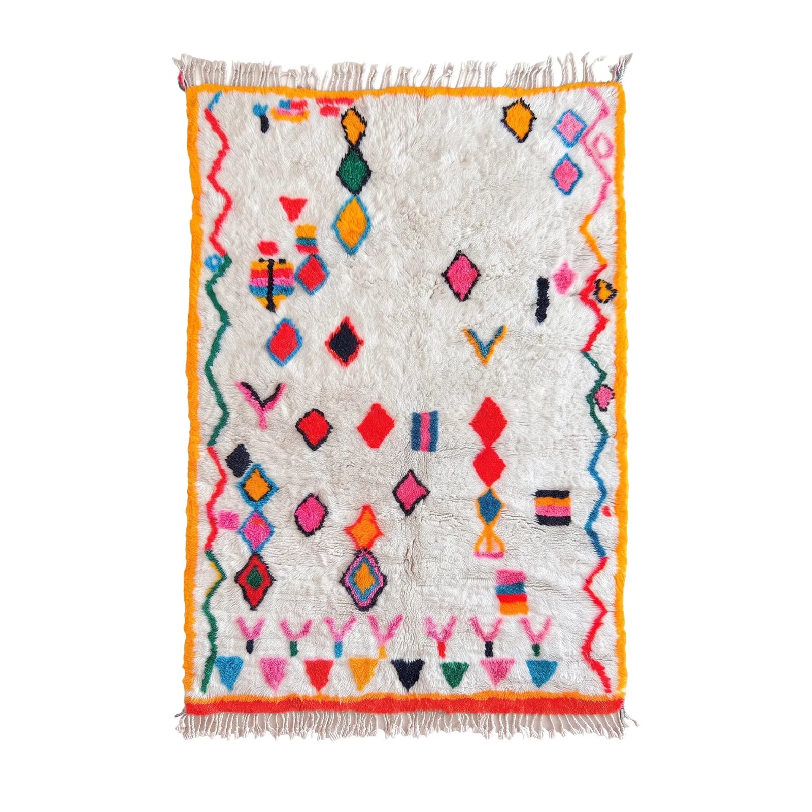 Tapis Azilal Tudert sur fond blanc