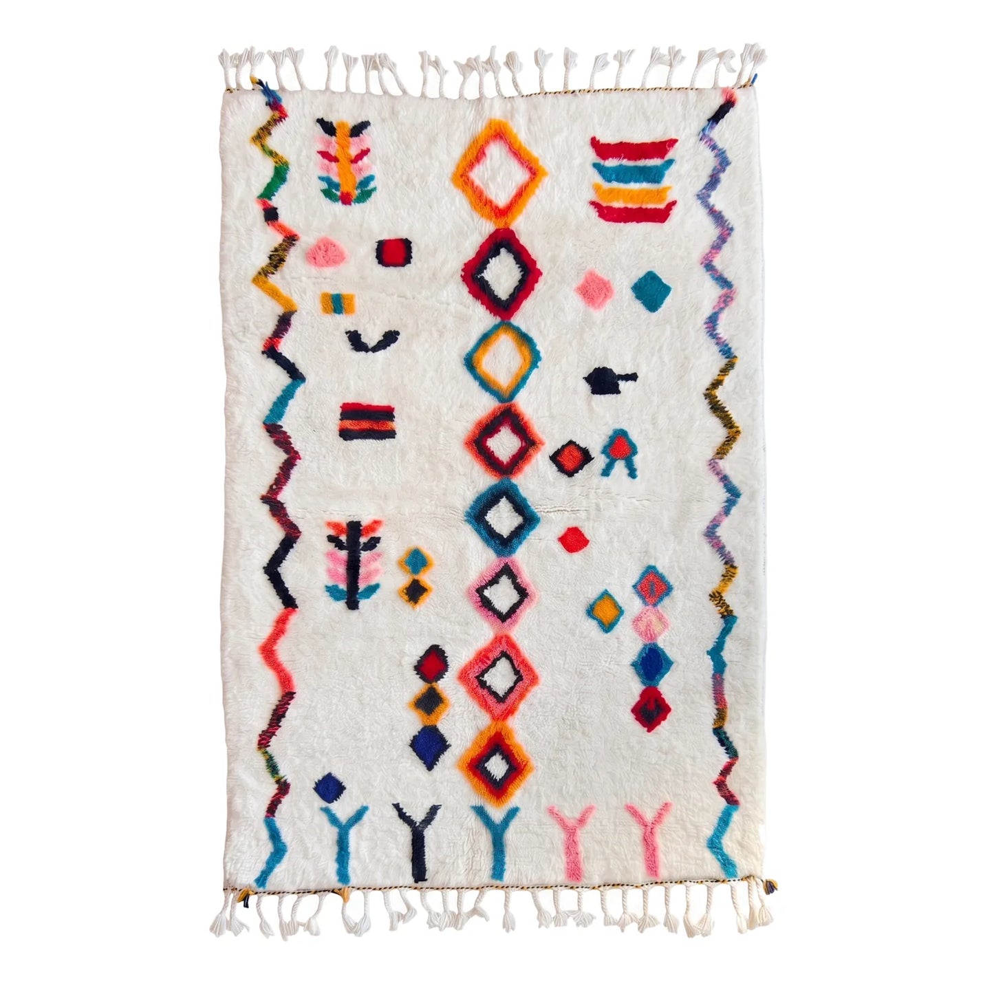 Tapis Azilal Tamment sur fond blanc