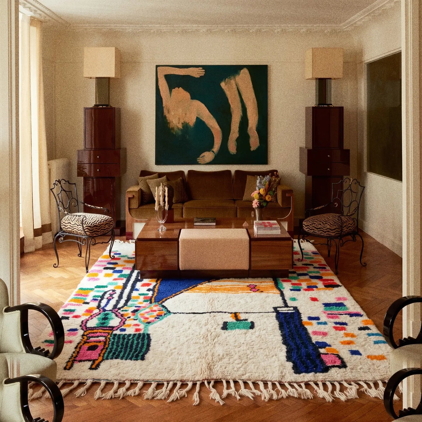 Tapis Azilal Azul en situation