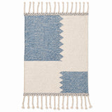 Tapis Zanafi Tapis Zanafi ANIR — Indigo & Ivoire | Kilim Berbère Héritage — kilim berbère plat réversible, tissé main Tazn…
