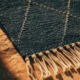 Tapis Zanafi Tapis Zanafi ANZAR — Bleu Indigo | Kilim Berbère Héritage détail tissage à la main, fibres de laine