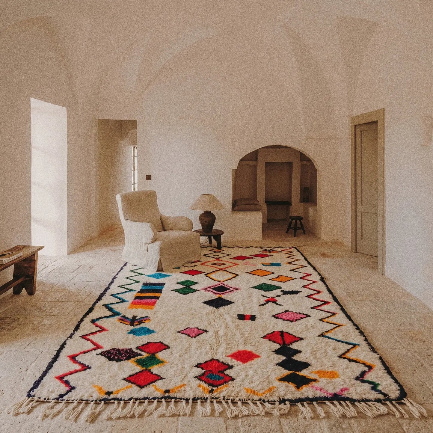 Tapis Azilal Tiwizi en situation