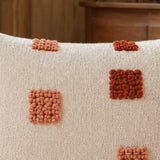 Coussin berbère TAMDINT, détail du tissage bouclé