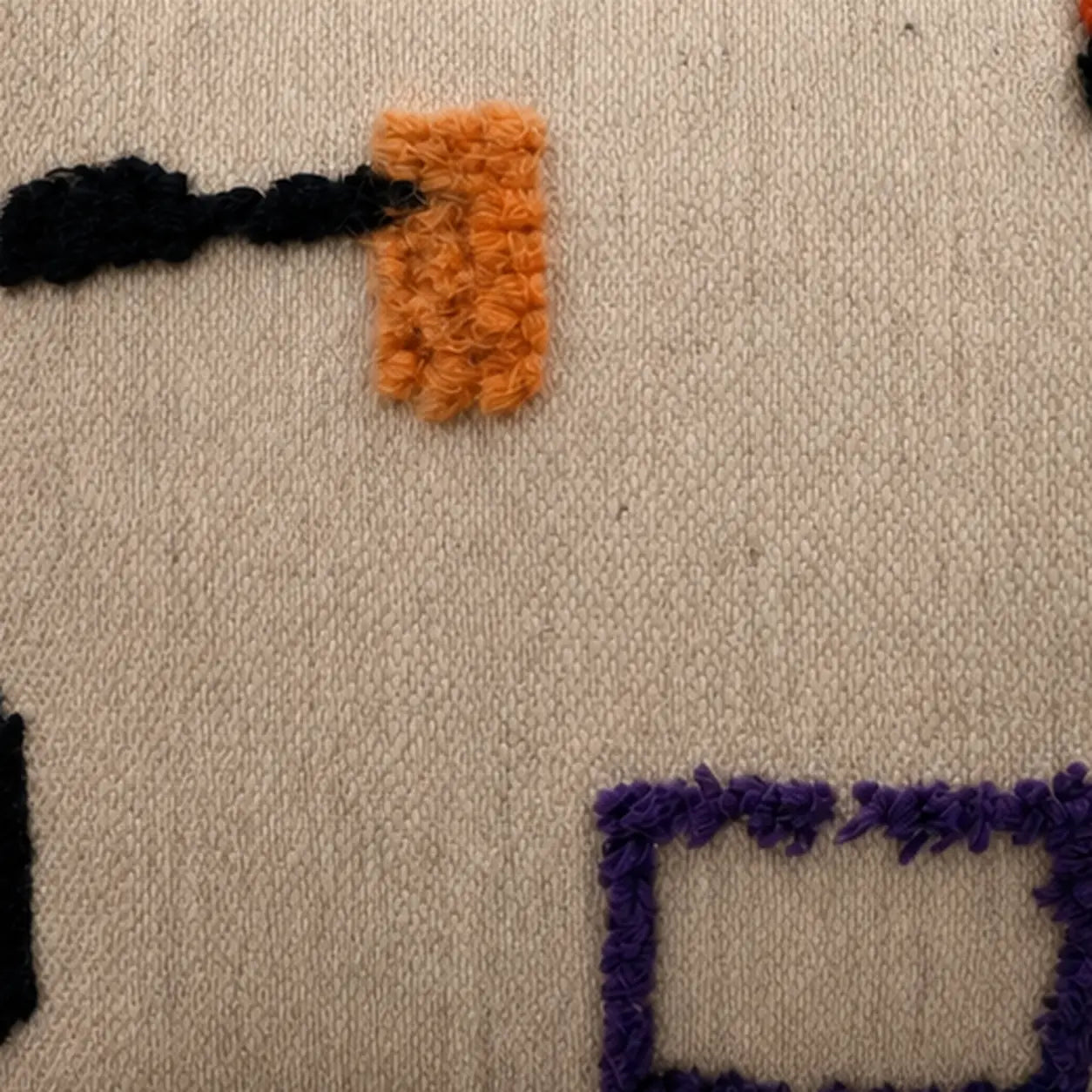 Coussin berbère TANFUST, détail du tissage