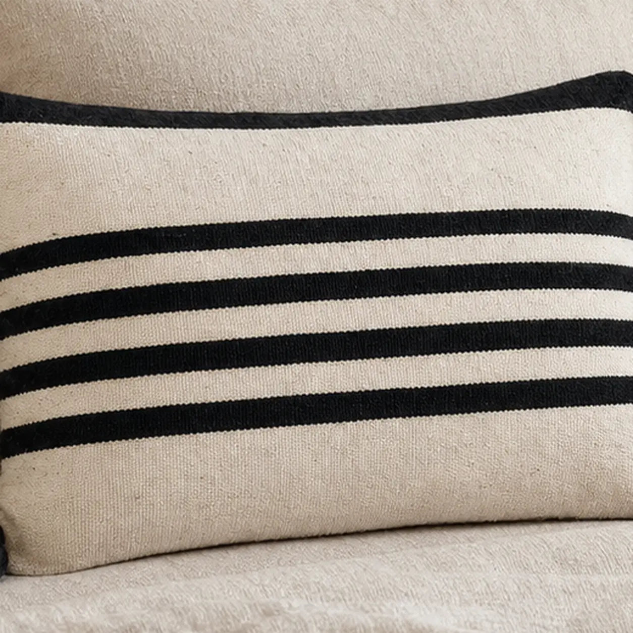 Coussin berbère TASGA, détail du tissage