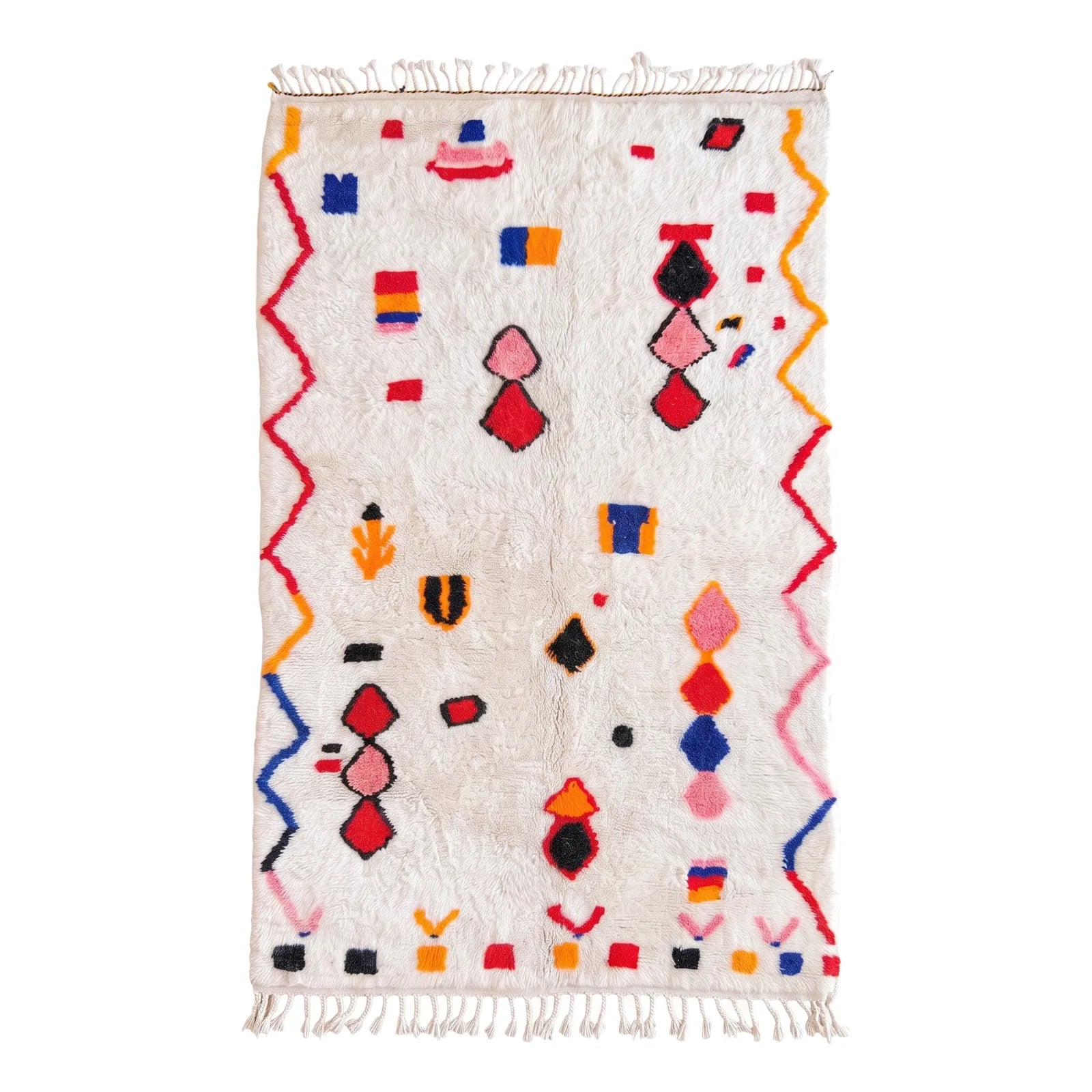 Tapis Azilal Izlan sur fond blanc