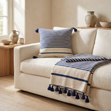 Plaid berbère TIGHRI et son coussin assorti
