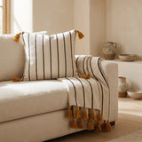 Plaid berbère TIRRA et son coussin assorti