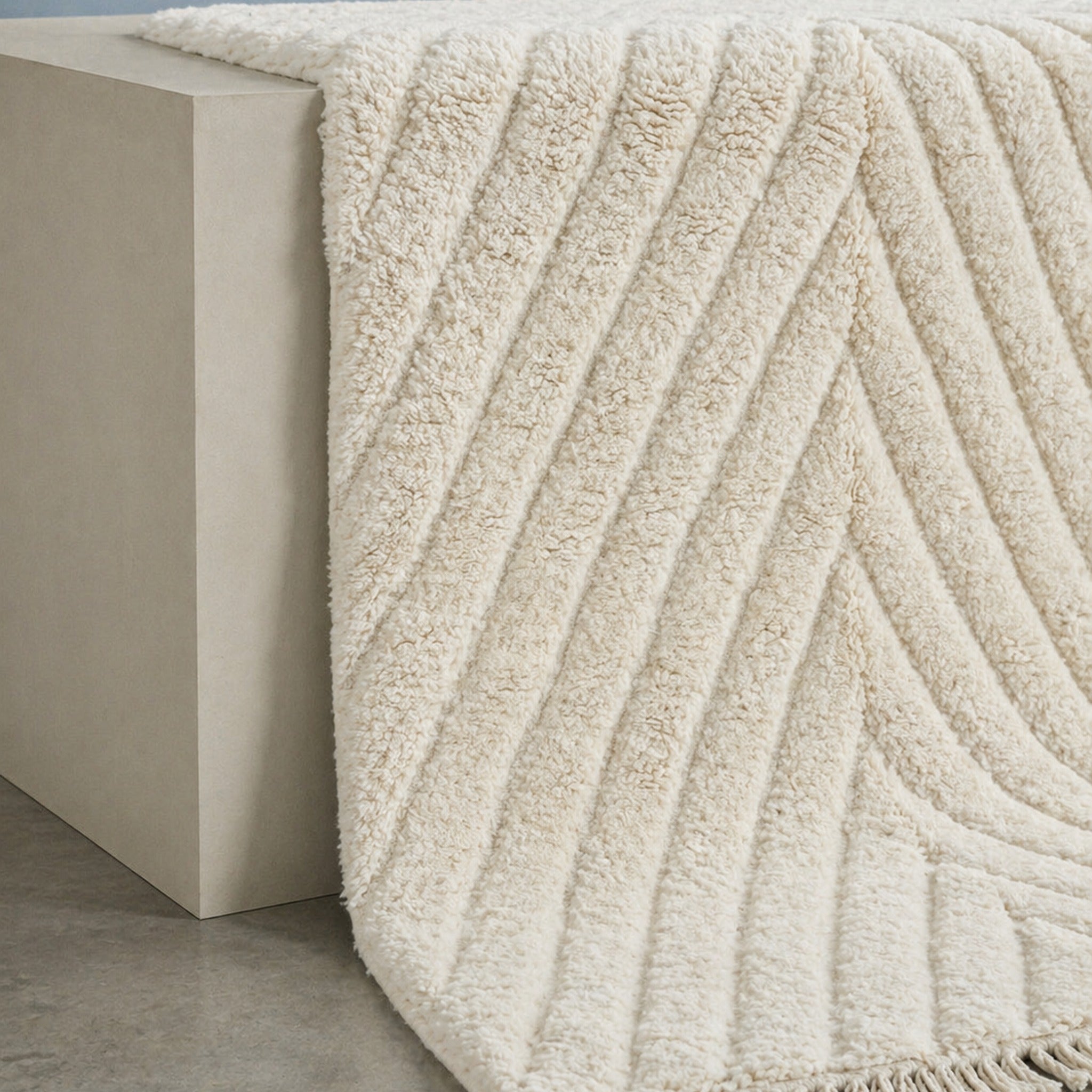 Tapis Beni Ouarain Asif détail tissage noué main