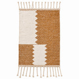 Tapis Zanafi Tapis Zanafi TAMDALT — Ambre Caramel & Ivoire | Kilim Berbère Héritage — kilim berbère plat réversible, tissé…