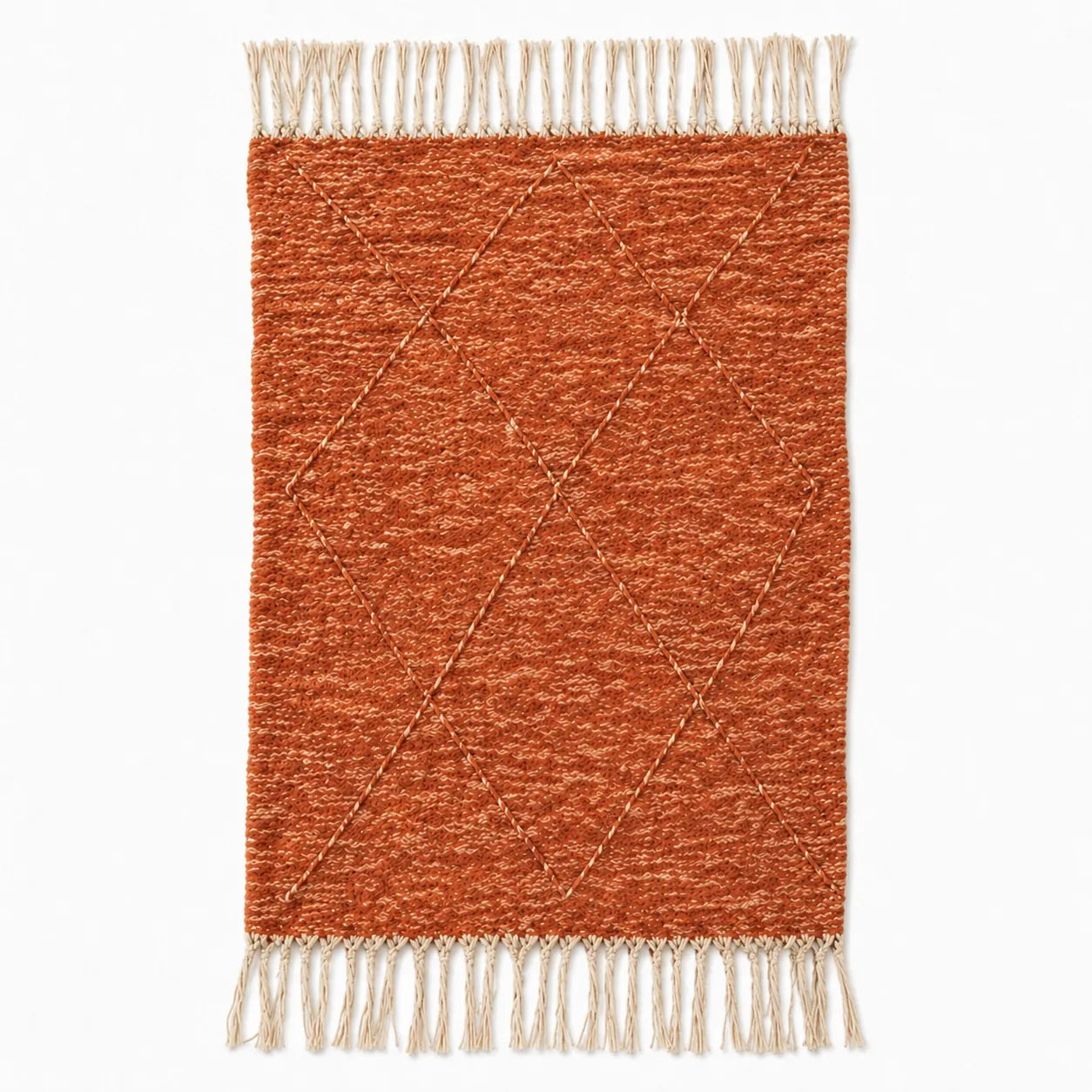 Tapis Zanafi AKAL — Terracotta | Kilim Berbère Héritage