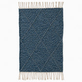 Tapis Zanafi Tapis Zanafi ANZAR — Bleu Indigo | Kilim Berbère Héritage — kilim berbère plat réversible, tissé main Taznakh…